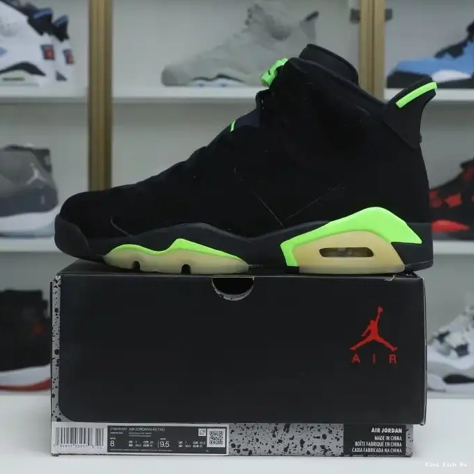 GREEN' RETRO 6 'ELECTRIC AIR Kimikick JORDAN 0815